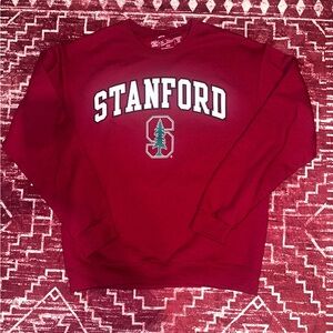 Cardinal Red Men's Stanford College Crewneck Sweater